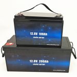 Deep Cycle LiFePO4 слънчева батерия 12V 100Ah / 200Ah голф количка литиево-йонна батерия
