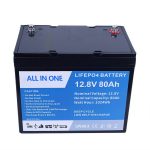 Lifepo4 литиево-йонна батерия 12v 80Ah