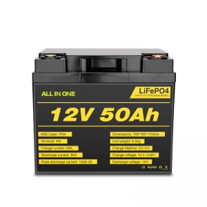 12V 50Ah акумулаторна батерия с дълбок цикъл Lifepo4 за електрическа система
