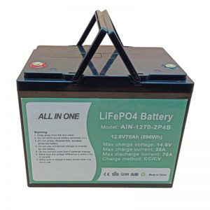 Акумулаторна 896Wh lifepo4 батерия 12V 70Ah за електрическо векиле